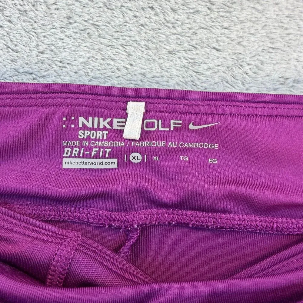 Nike Golf Dri-FIT Skort Womens XL Purple Athletic Tennis Golf Skirt Short Combo
